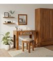 vidaXL Dressing Table Brown 90 x 45 x 75 cm Solid Acacia Wood