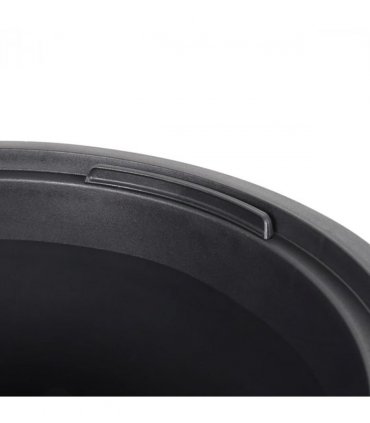 vidaXL Planter with Removable Inner Anthracite 18/45 L PP Grooved Look
