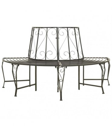 vidaXL Tree benches 1-Seater Ø 160 x 89 cm Steel