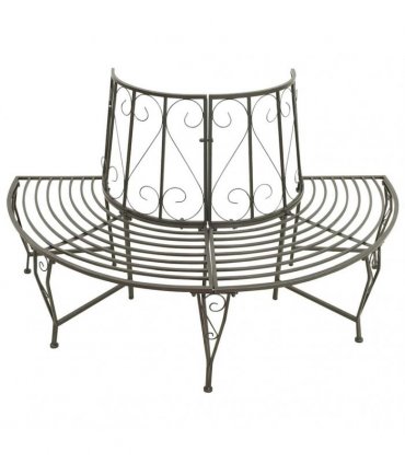 vidaXL Tree benches 1-Seater Ø 160 x 89 cm Steel