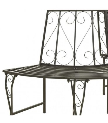 vidaXL Tree benches 1-Seater Ø 160 x 89 cm Steel
