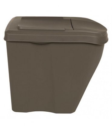 vidaXL Stackable Garbage Bin Boxes 3 pcs Grey 75 L Polypropylene