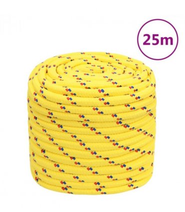 vidaXL Boat Rope Yellow 16 mm 25 m Polypropylene