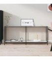 vidaXL Console Table White 180x35x75.5 cm Tempered Glass