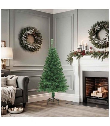 vidaXL Artificial Christmas Tree | Green | PVC, Steel | 150 cm tall | Foldable