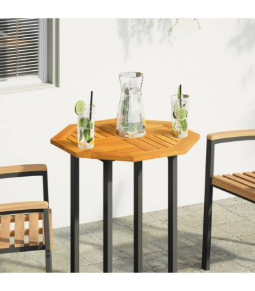 vidaXL Table Top 60x60x2 cm Octagonal Solid Wood Acacia