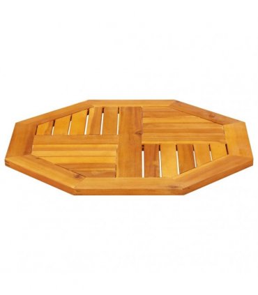 vidaXL Table Top 60x60x2 cm Octagonal Solid Wood Acacia