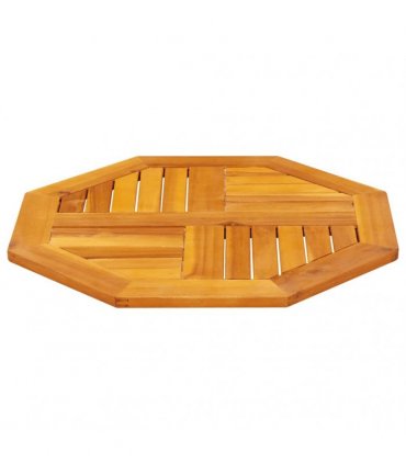 vidaXL Table Top 60x60x2 cm Octagonal Solid Wood Acacia