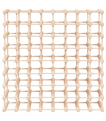vidaXL Wine Rack for 72 Bottles 90.5x23x90.5 cm Solid Wood Pine