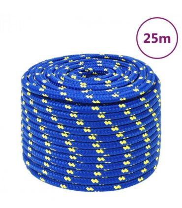 vidaXL Boat Rope Blue 12 mm 25 m Polypropylene