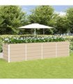 vidaXL Planter Ivory 320 x 80 x 75 cm Steel