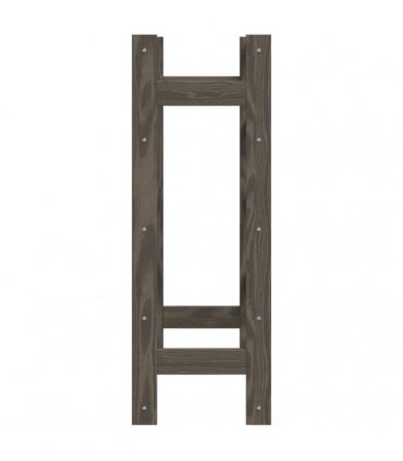 vidaXL Wine Rack for 20 Bottles Grey Solid Wood Pine