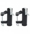 vidaXL Umbrella Clamps for Balcony 2 pcs 25-38 mm Steel