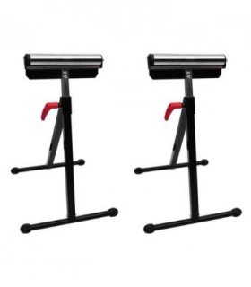 Set of 2 Adjustable Roller Stands