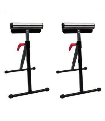 Set of 2 Adjustable Roller Stands