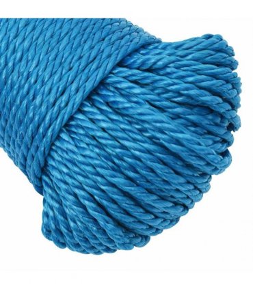 vidaXL Work Rope Blue 6 mm 250 m Polypropylene