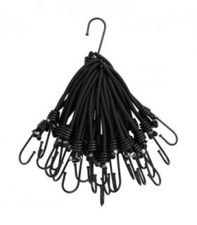 vidaXL Bungee Cord with Hooks 25 pcs 17 cm