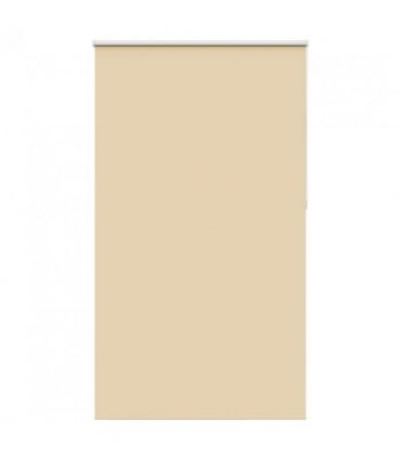 vidaXL Roller Blind Blackout Beige 120x210 cm Fabric Width 116.6 cm Polyester