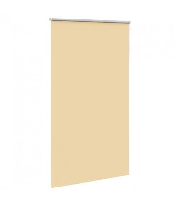 vidaXL Roller Blind Blackout Beige 120x210 cm Fabric Width 116.6 cm Polyester