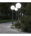 vidaXL Bollard Lights with Outlet 3 pcs 120 cm Stainless Steel IP44