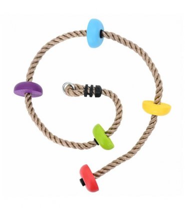 vidaXL Climbing Rope Multicolour 10.5 x 10.5 x 201 cm Polyester
