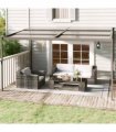 vidaXL Gazebo with Roof Anthracite 4x3x2.5 m Aluminium and Steel