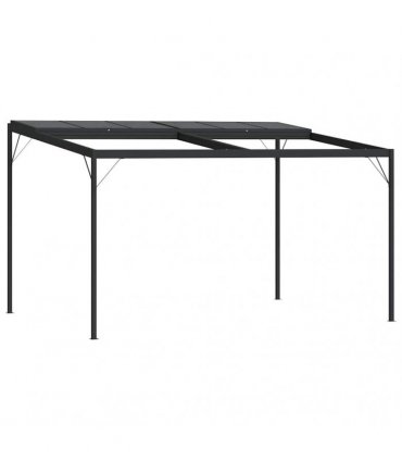 vidaXL Gazebo with Roof Anthracite 4x3x2.5 m Aluminium and Steel