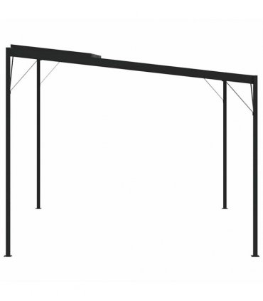 vidaXL Gazebo with Roof Anthracite 4x3x2.5 m Aluminium and Steel