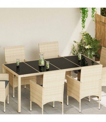 vidaXL Table Top 4 pcs Black Tempered Glass