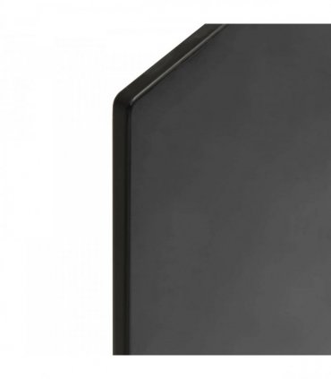 vidaXL Table Top 4 pcs Black Tempered Glass