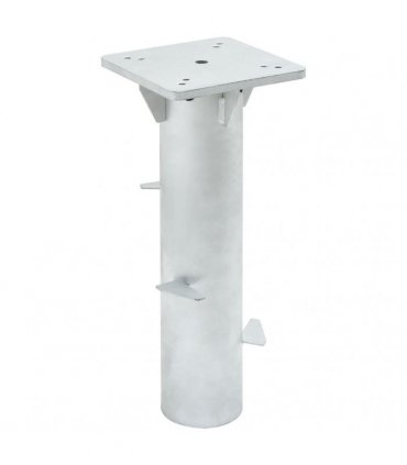 vidaXL In-Ground Parasol Base Silver 16x16x39.5 cm Steel