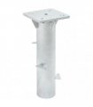 vidaXL In-Ground Parasol Base Silver 16x16x39.5 cm Steel
