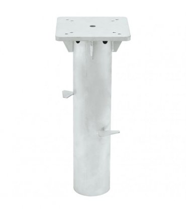 vidaXL In-Ground Parasol Base Silver 16x16x39.5 cm Steel