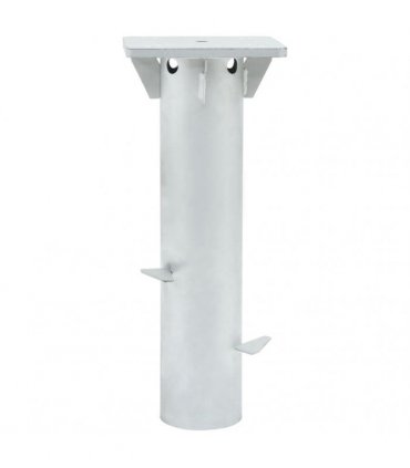 vidaXL In-Ground Parasol Base Silver 16x16x39.5 cm Steel