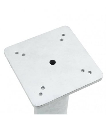 vidaXL In-Ground Parasol Base Silver 16x16x39.5 cm Steel