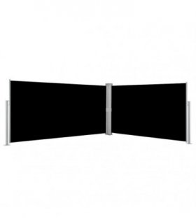 vidaXL Side Awning | Black | Polyester with PU coating | 160 x 600 cm
