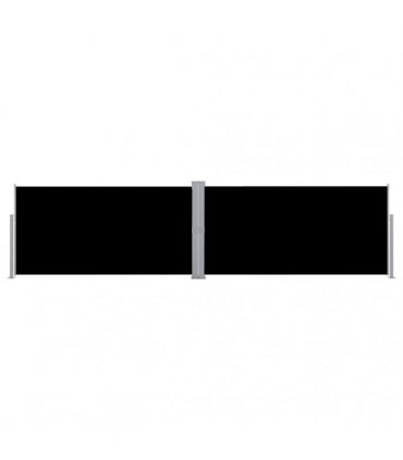 vidaXL Side Awning | Black | Polyester with PU coating | 160 x 600 cm