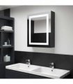 vidaXL LED Bathroom Mirror Cabinet 50x13x70 cm