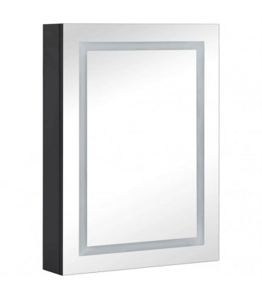 vidaXL LED Bathroom Mirror Cabinet 50x13x70 cm
