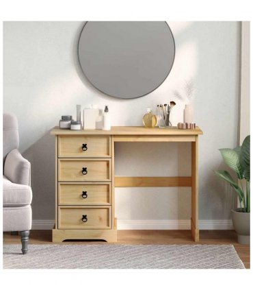 vidaXL Dressing Table Corona104x47x75 cm Solid Wood Pine