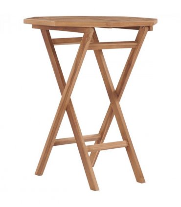 vidaXL Folding Garden Table 60x60x75 cm Solid Teak Wood