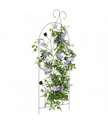 vidaXL Garden Fence with Lock 3 pcs Black 112 x 39.5 cm Steel