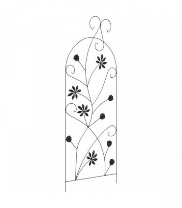 vidaXL Garden Fence with Lock 3 pcs Black 112 x 39.5 cm Steel