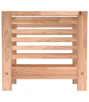 vidaXL Magazine Rack 40x26.5x38.5 cm Solid Wood Walnut
