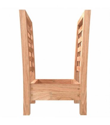 vidaXL Magazine Rack 40x26.5x38.5 cm Solid Wood Walnut