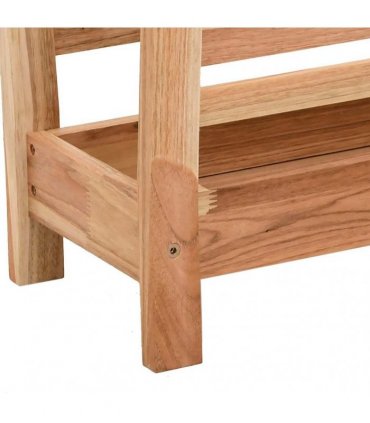 vidaXL Magazine Rack 40x26.5x38.5 cm Solid Wood Walnut