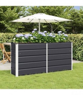vidaXL Planter Anthracite 160 x 40 x 75 cm Steel