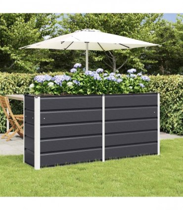 vidaXL Planter Anthracite 160 x 40 x 75 cm Steel