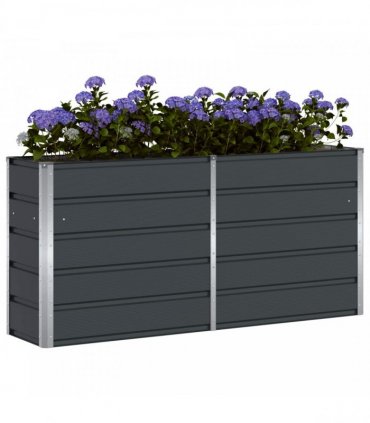 vidaXL Planter Anthracite 160 x 40 x 75 cm Steel