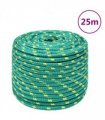 vidaXL Boat Rope Green 12 mm 25 m Polypropylene
